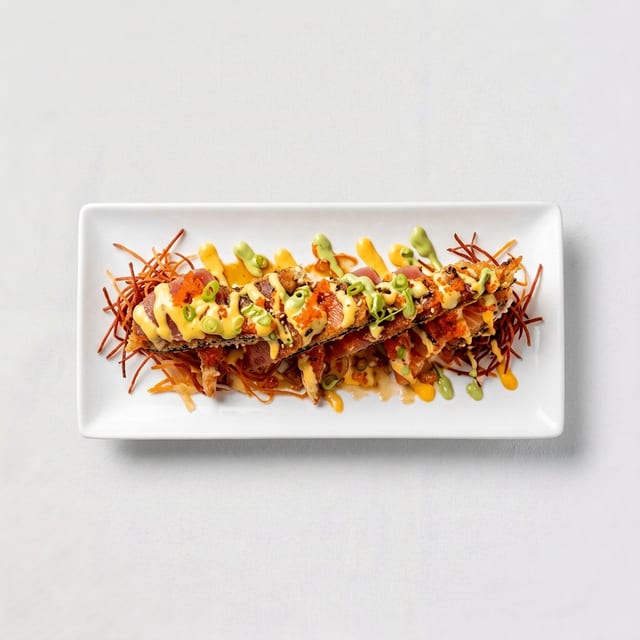 Spicy Tuna Pizza.