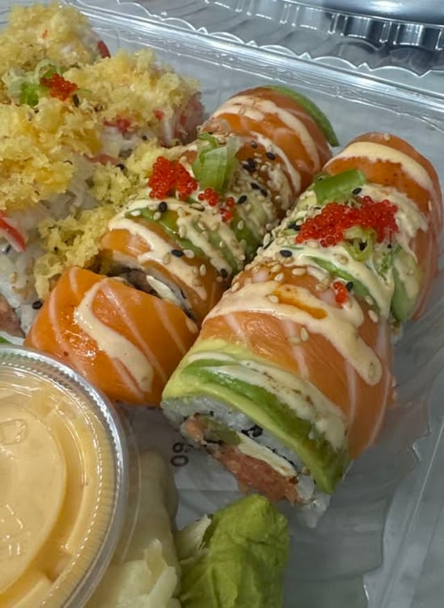 Flaming Phoenix Sushi Roll.